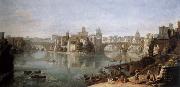 Gaspar Van Wittel the lsland in the tiber oil